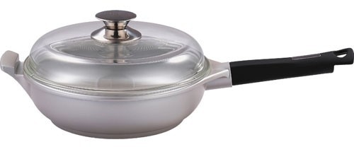 BERGNER Panvica hlboká s nepriľnavým povrchom a pokrievkou 28 cm, SILVER EDGE BG-6706 BERGNER Panvica hlboká s nepriľnavým povrchom a pokrievkou 28 cm, SILVER EDGE BG-6706