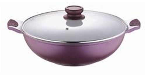 BERGNER Panvica keramická WOK s pokrievkou 30 cm VIOFLAM BG-6753