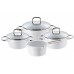 BERGNER Riad s keramickým povrchom - sada 7 ks WHITE KNIGHT BG-8623