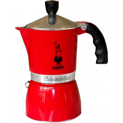 BIALETTI Fiammetta kanvička, 3 porcie, hliník - tm. červená 2150199314