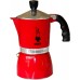 BIALETTI Fiammetta kanvička, 3 porcie, hliník - tm. červená 2150199314