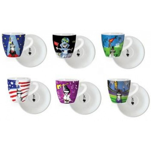 BIALETTI Set šálky 6ks espresso Tazzine CP Eventi 99Y0TZ014