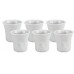 BIALETTI Bicchierini šálky, pokrčené - biele 6ks 3010199312