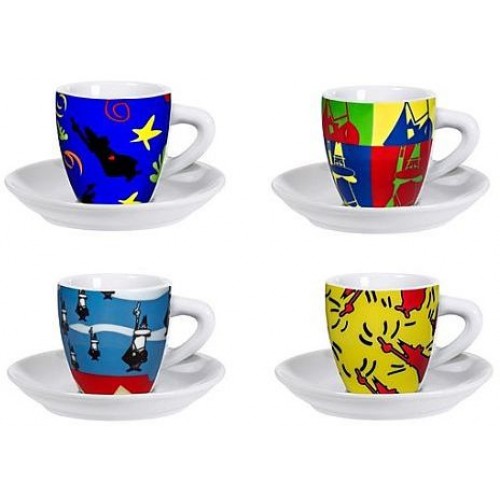 BIALETTI Set Pop Art, šálky, 4ks 3010199315 BIALETTI Set Pop Art, šálky, 4ks 3010199315