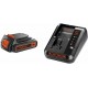 Black & Decker BDC2A20 Sada akumulátora Li-Ion (1x2,0Ah/18V) + nabijačka pre 14,4 - 18,V