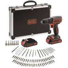 Black & Decker BDCDC18BAFC Aku vŕtačka (30Nm/18V/2x1,5Ah) + príslušenstvo