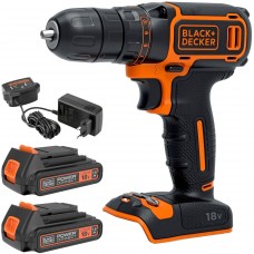 Black & Decker BDCDC18B Aku vŕtačka 30Nm Li-Ion (2x1,5Ah/18V)