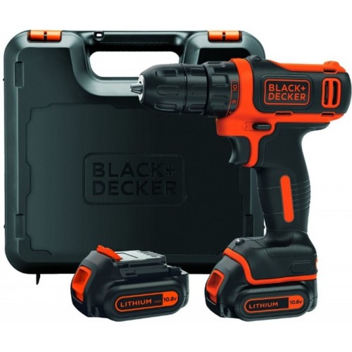 Black & Decker BDCDD12KB Aku vŕtačka 10,8V/1,5Ah Li-Ion, 26Nm, 2 aku