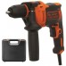 Black & Decker BEH710K Príklepová vŕtačka 710W, sada vrtákov, kufor