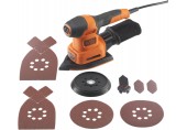 Black & Decker BEW200 Viacúčelová vibračná a excentrická multi brúska 200W 4v1