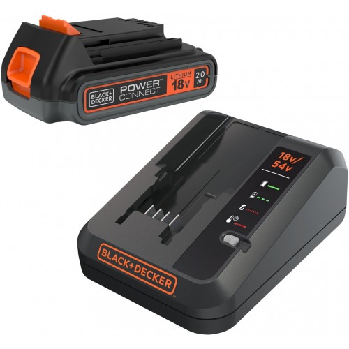 Black & Decker BDC2A20 Sada akumulátor Li-Ion (18V/1x2,0Ah) + nabijačka 2A Black & Decker BDC2A20 Sada akumulátor Li-Ion (18V/1x2,0Ah) + nabijačka 2A