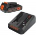 Black & Decker BDC2A20 Sada akumulátor Li-Ion (18V/1x2,0Ah) + nabijačka 2A