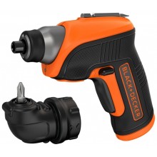 Black & Decker CS3652LC Aku skrutkovač (5,5Nm/3,6V/1,5Ah), uhlový nástavec