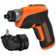 Black & Decker CS3652LC Aku skrutkovač (5,5Nm/3,6V/1,5Ah), uhlový nástavec