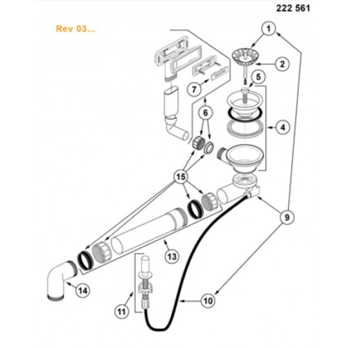 BLANCO odtoková armatúra 222561