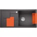 BLANCO SITY XL 6 S Infini SILGRANIT obojstranný bez exc. sivá skala / prísl. orange 525057