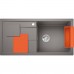 BLANCO SITY XL 6 S Infini SILGRANIT obojstranný bez exc. aluminium / prísl. orange 525058