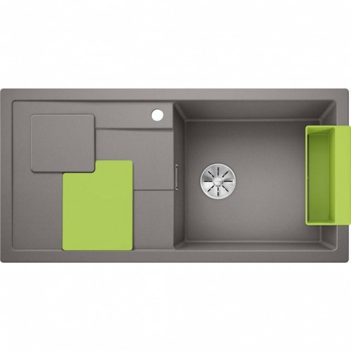 BLANCO SITY XL 6 S Infini SILGRANIT obojstranný bez exc. aluminium / prísl. kiwi 525062