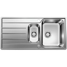 BLANCO LEMIS 6 S-IF drez nerez kartáčovaný s excentrom 523033