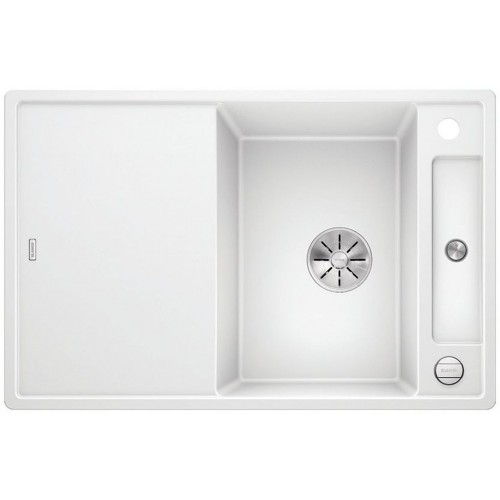 BLANCO AXIA III 45 S-F SILGRANIT biela drez vpravo s excentrom přísl.dřevo 523196