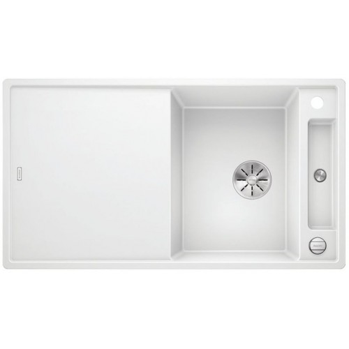 BLANCO AXIA III 5 S Infini silgranit biela drez vpravo s excentrom prísluš. sklo 523219