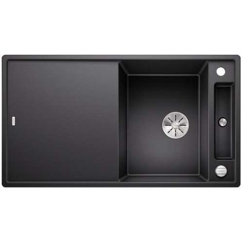 BLANCO AXIA III 5 S InFino silgranit antracit drez vpravo s excentrom prísluš. sklo 523215