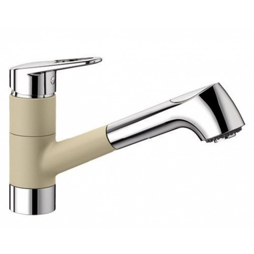 BLANCO NOTIS-S HD SILGRANIT-look béžová champagne / chróm 523256