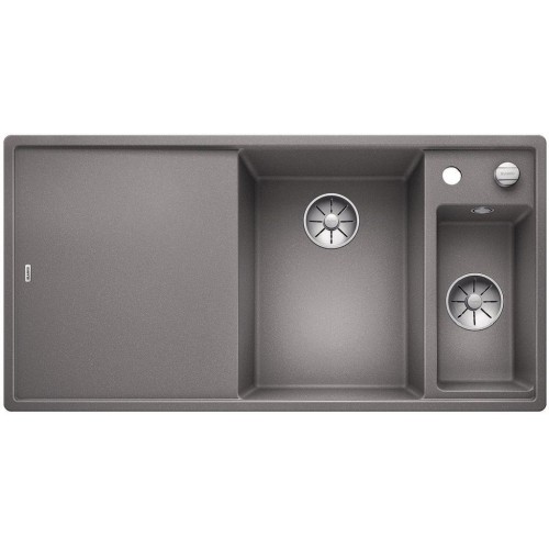 BLANCO AXIA III 6 S-F InFino SILGRANIT aluminium dřev.deska drez vpravo s exc. 523485