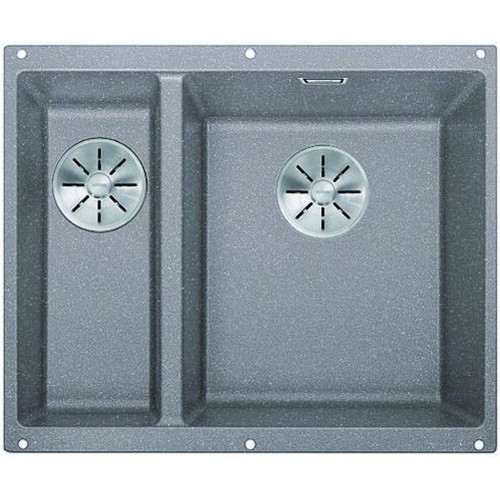 BLANCO SUBLINE 340/160 U InFino SILGRANIT aluminium bez tiahla drez vpravo 523560