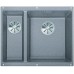 BLANCO SUBLINE 340/160 U InFino SILGRANIT aluminium bez tiahla drez vpravo 523560