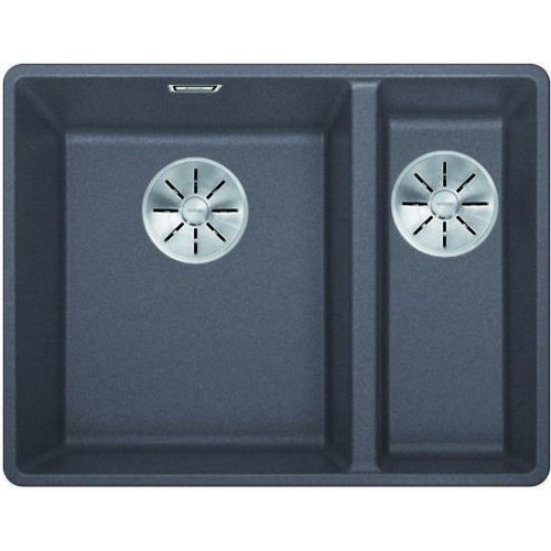 BLANCO SUBLINE 340/160 F InFino SILGRANIT sivá skala drez vľavo 523569