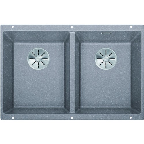 BLANCO SUBLINE 350/350 U InFino SILGRANIT aluminium bez tiahla 523576