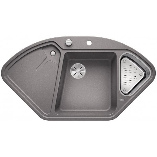 BLANCO DELTA II InFino SILGRANIT aluminium s excentrom prísluš. áno 523658