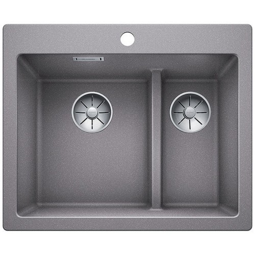 BLANCO PLEON 6 Split Infino SILGRANIT aluminium s excentrom 523698