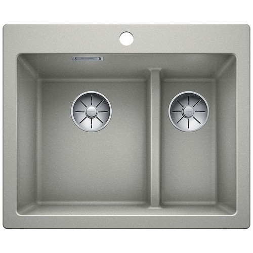 BLANCO PLEON 6 Split Infino SILGRANIT perlovo sivá s excentrom 523699 BLANCO PLEON 6 Split Infino SILGRANIT perlovo sivá s excentrom 523699