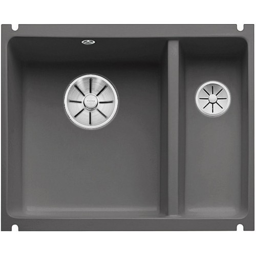 BLANCO SUBLINE 350/150 U InFino Keramika basalt drez vľavo bez excentru 523746
