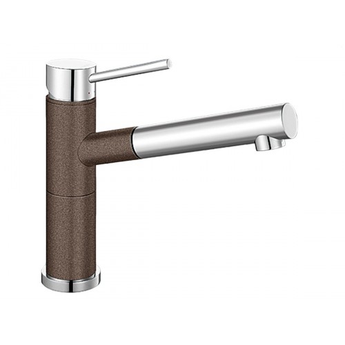 BLANCO Alta-S Compact Silgranit drezová batéria káva / chróm 515334