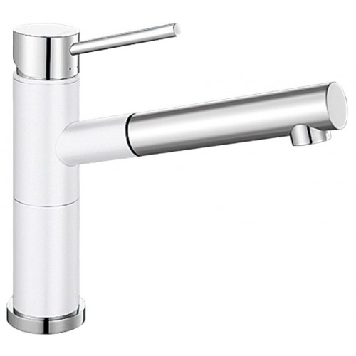 BLANCO Alta - S Compact Silgranit drezová batéria biela / chróm 515327
