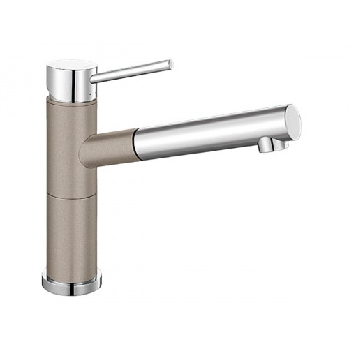 BLANCO Alta-S Compact Silgranit drezová batéria tartufo / chróm 517634