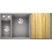 BLANCO Axia III 6 S InFino drez, s excentrom Silgranit, ľavý, aluminium 524645