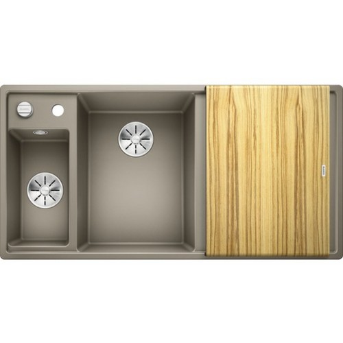 BLANCO Axia III 6 S InFino drez, s excentrom Silgranit, ľavý, tartufo 524650