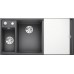 BLANCO Axia III 6 S InFino drez, s excentrom Silgranit, ľavý, sivá skala 524654