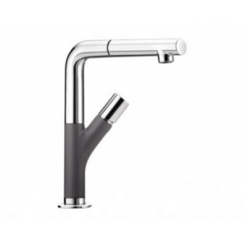 BLANCO Yovis-S drezová batéria so sprchou, sivá skala 518807