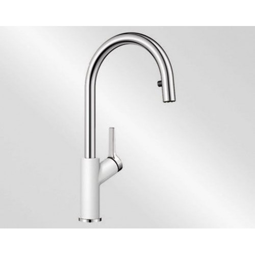 BLANCO Carena-S drezová batéria SILGRANIT®-look, biela / chróm 520984