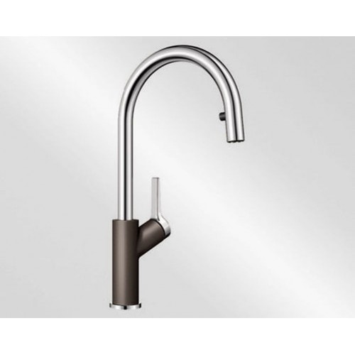 BLANCO Carena-S drezová batéria SILGRANIT®-look, kávová / chróm 520988 BLANCO Carena-S drezová batéria SILGRANIT®-look, kávová / chróm 520988