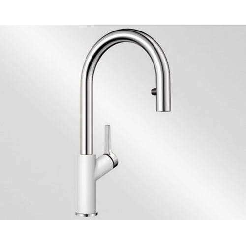 BLANCO Carena-S Vario drezová batéria SILGRANIT®-look, biela / chróm 521368