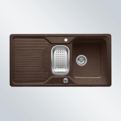 BLANCO Classic 6 S drez s excentrom, príslušenstvo nerez, kávová 514984