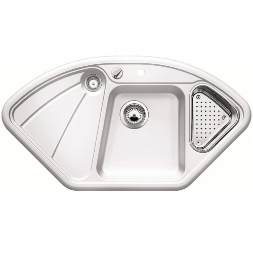 BLANCO Delta drez keramika PuraPlus biela matná 512277 BLANCO Delta drez keramika PuraPlus biela matná 512277