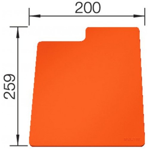 BLANCO SITY Pad doska na krájanie orange, plast 236719