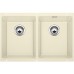 BLANCO Subline 350/350-U drez SILGRANIT bez tiahla, jazmín 518595